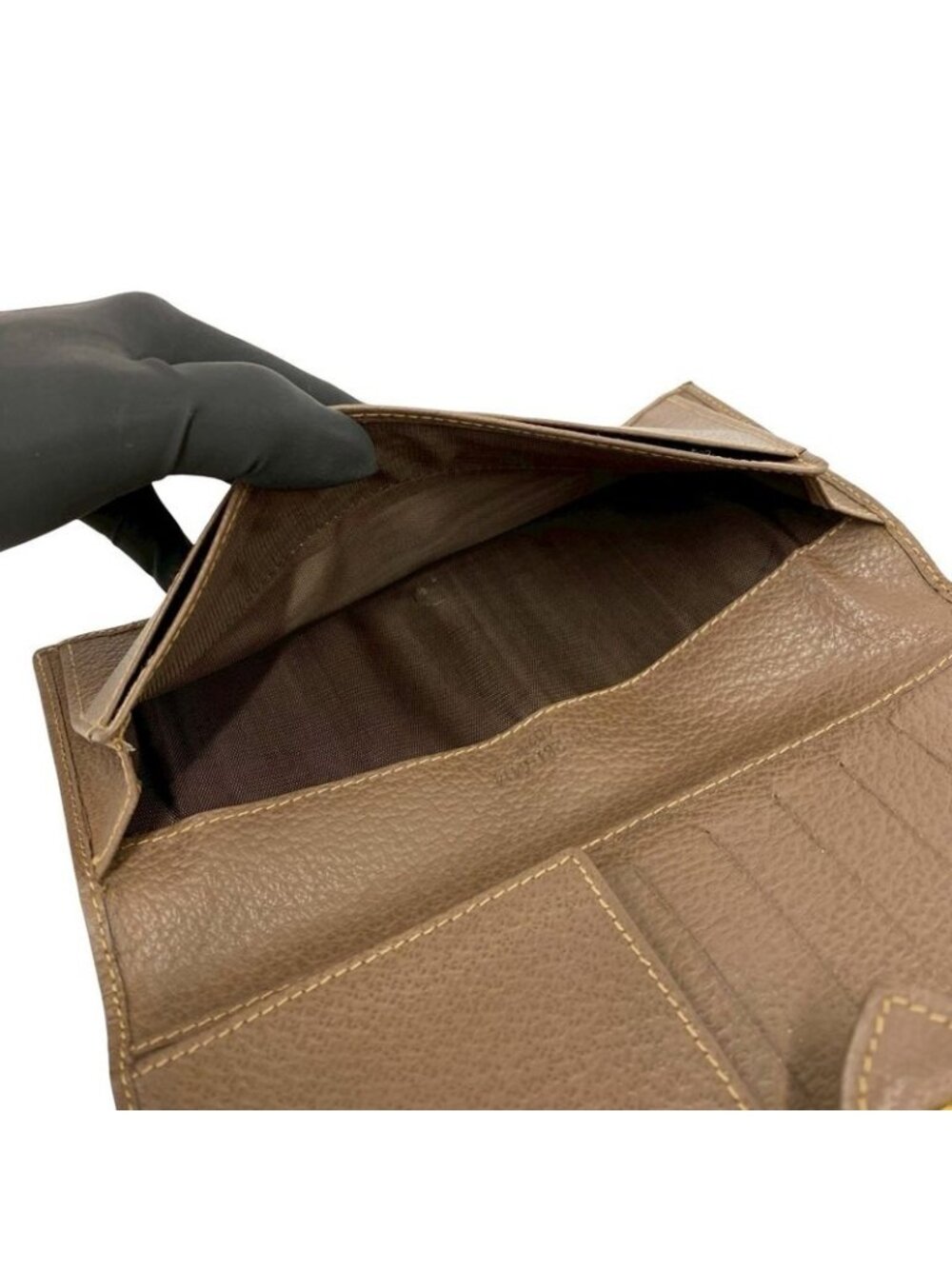 ★SOLD★ Gucci Vintage Sherry Line GG Logo Leather Wallet Brown - Picture 10 of 10